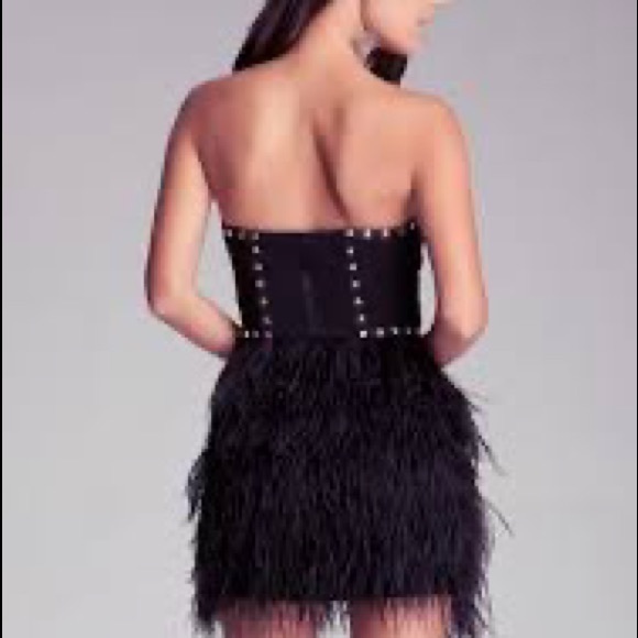COPY - Bebe feather dress brand new Size S - Picture 2 of 2